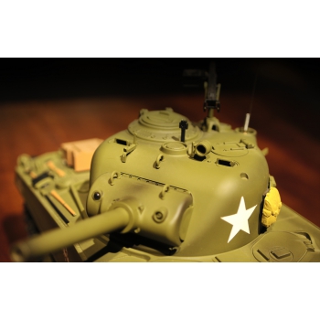 Ferngesteuerter Panzer ASG/IR/Sound/Rauch 1:16 U.S.Medium Tank M4A3 Sherman RTR 2,4Ghz - Heng Long 3898-1U (PRO2)